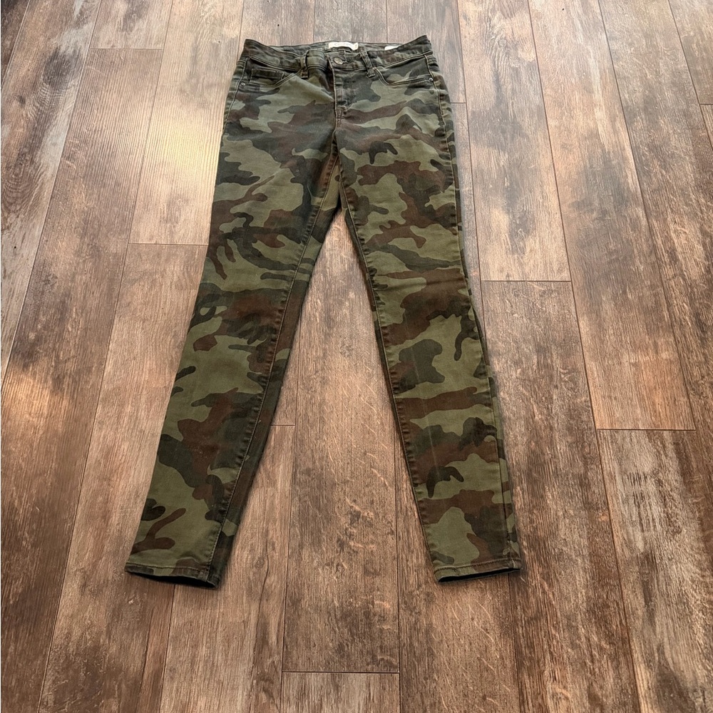 Jessica Simpson Olive Camo Skinny Jeans